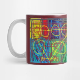 Image of colorful abstract art illustration Mug